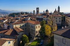 University of Bergamo Rector offices aerial view