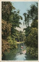 Forest Canal with trees on both sides at Belle Isle