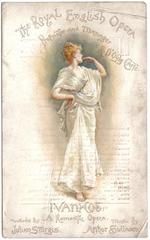 Souvenir programme cover for the premiere of Arthur Sullivan's Ivanhoe in 1891