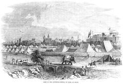 Historical illustration of the Camp of the Governor-General of India at Delhi, 1849