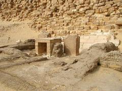 Temple of the Bent Pyramid in Egypt