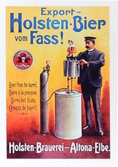 Advertising sign of Holsten Brewery from around 1880