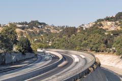 Scenic view of Montecito Heights neighborhood from Pasadena Avenue bridge over Arroyo Seco