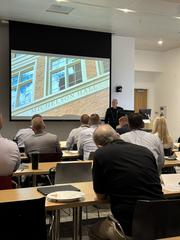 Lt. Gen. Philip Garrant lecturing at University of Southern California in USC SHIELD executive education program