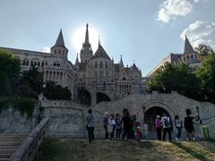 Budapest Fisherman's Bastion with panoramic cityscape view