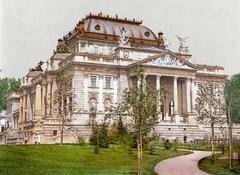 Königliches Schauspielhaus Wiesbaden historic theater building in 1900