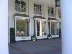 Exterior view of Nikos Exclusive Pelze furrier store in Theaterkolonnaden Wiesbaden