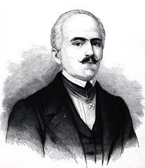 Portrait of Evangelos Zappas Greek philanthropist in 1872
