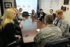 59th Medical Operations Group leaders meeting with Baptist Healthcare System members at Wilford Hall Ambulatory Surgical Center