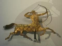 Vintage centaur weathervane made by A. L. Jewell & Co. Waltham Massachusetts 1852-1867 exhibited at American Folk Art Museum NYC