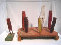 Hens and Chicks with Rooster folk art sculpture