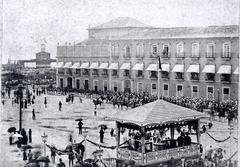 Imperial Palace in Rio de Janeiro decorated for the wedding of Princess Isabel and Prince Gaston of Orléans