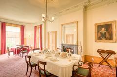 Dining room inside Elizabeth Gaskell's House in Manchester