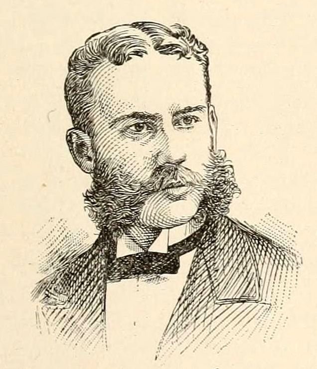 Engraving portrait of Albert Henry Smyth