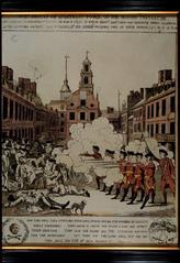 The Fruits of Arbitrary Power or the Bloody Massacre engraved print by Henry Pelham 1770