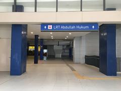 Entrance to Abdullah Hukum LRT station from KTM station