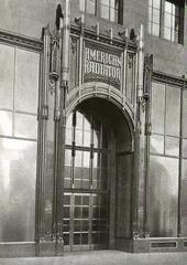 American Radiator Building main entrance in Manhattan, New York, designed by Raymond M. Hood