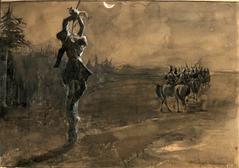Włodzimierz Tetmajer painting titled Śmierć Azji depicting a dramatic and emotional scene