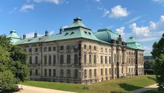 The Japanese Palace in Dresden viewed from the west in bright daylight