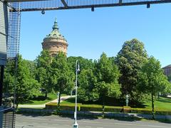 Exterior view of Kunsthalle Mannheim museum building in Germany