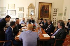 Deputy Secretary of State Antony Blinken speaking at a meeting in Morocco on July 21, 2016