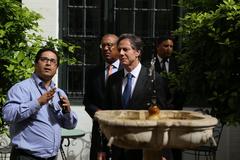 Deputy Secretary Antony Blinken touring American Legation in Tangiers with US Ambassador Dwight Bush