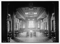 Historic photograph of American University in Cairo campus with early 20th century buildings