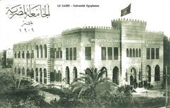 Villa Gianaclis building housing the newly-founded Egyptian University in 1909