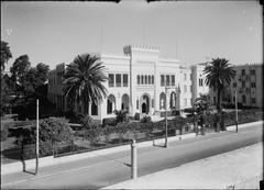 Historical photo of the American University in Cairo campus building