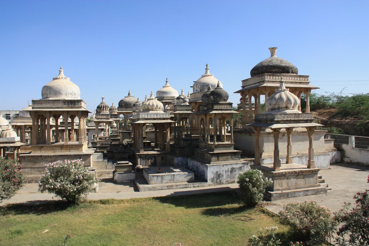 Royal cenotaphs in Ahar near Udaipur India