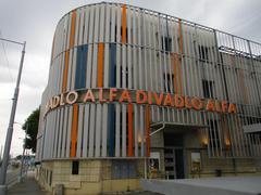 Historic Divadlo Alfa theater building in Plzeň, Czech Republic