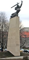 Warsaw Theatre Square monument to the Heroes of Warsaw 1939-45 Nike statue