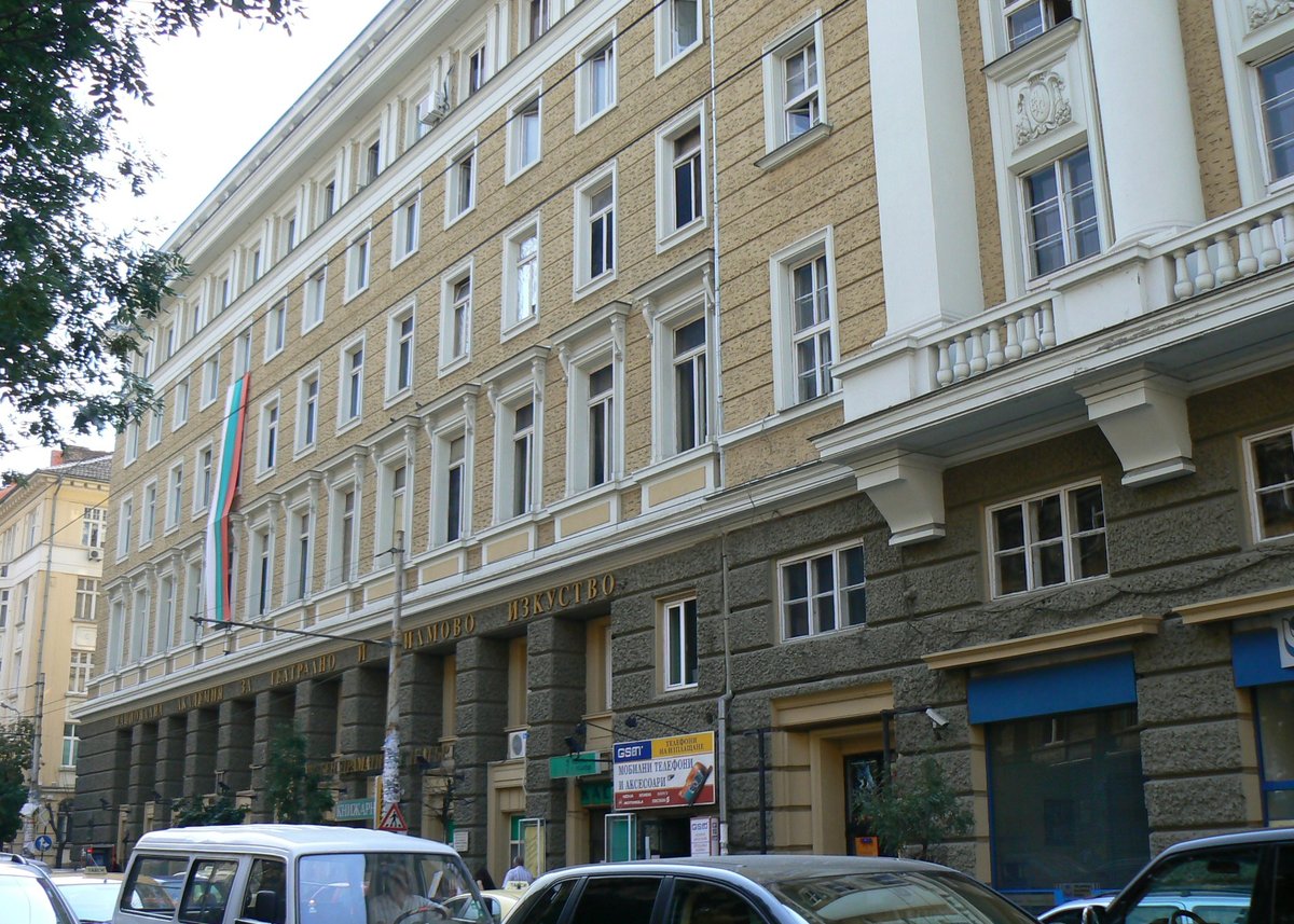 Krastyo Sarafov National Academy for Theatre and Film Arts building in Sofia, Bulgaria