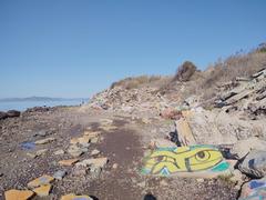 Scenic view of Albany Bulb with waterfront and sky
