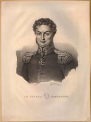 Portrait of French General Pierre Cambronne in uniform with Legion of Honour cross