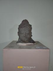 Head of Lord Shiva sculpture from 10th century CE, Kaushambi, Uttar Pradesh, well preserved museum artifact