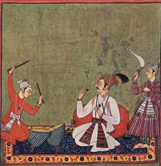 Indian painter at work in 1720