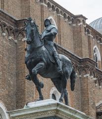 Statue of Bartolomeo Colleoni by Andrea del Verrocchio in Venice