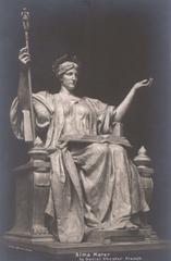Photogravure of Alma Mater sculpture by Daniel Chester French in 1907