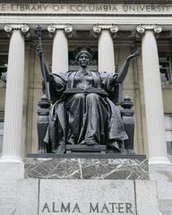 Alma Mater statue by Daniel Chester French at Columbia University Library, New York