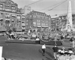 Decorated cars at Aalsmeer bloemencorso flower parade in Amsterdam