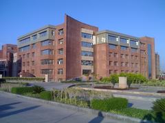 Amity University Noida campus building with modern architecture