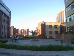 Amity University NOIDA campus buildings and green landscape