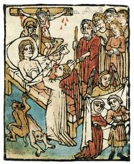 German warning notice urging renunciation of worldly things from Schneider Ausgabe XII