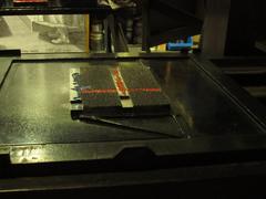 Printing machine producing two colors print