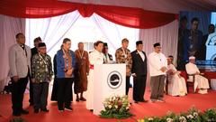 Religious leaders reading the 2024 Istiqlal Declaration