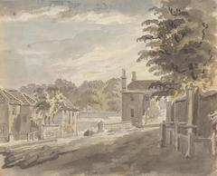 The Fulham End of Putney Bridge by James Miller, historic representation of Putney Bridge in London