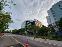 King Mongkut's University of Technology Thonburi Bang Khun Thian campus aerial view