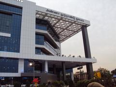 Exterior view of Anna Centenary Library in Kotturpuram Chennai