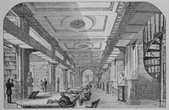 Historic 1855 Boston Athenaeum building in Boston Massachusetts